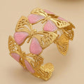 Brazalete mariposa rosa