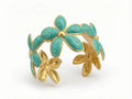Brazalete flor turquesa