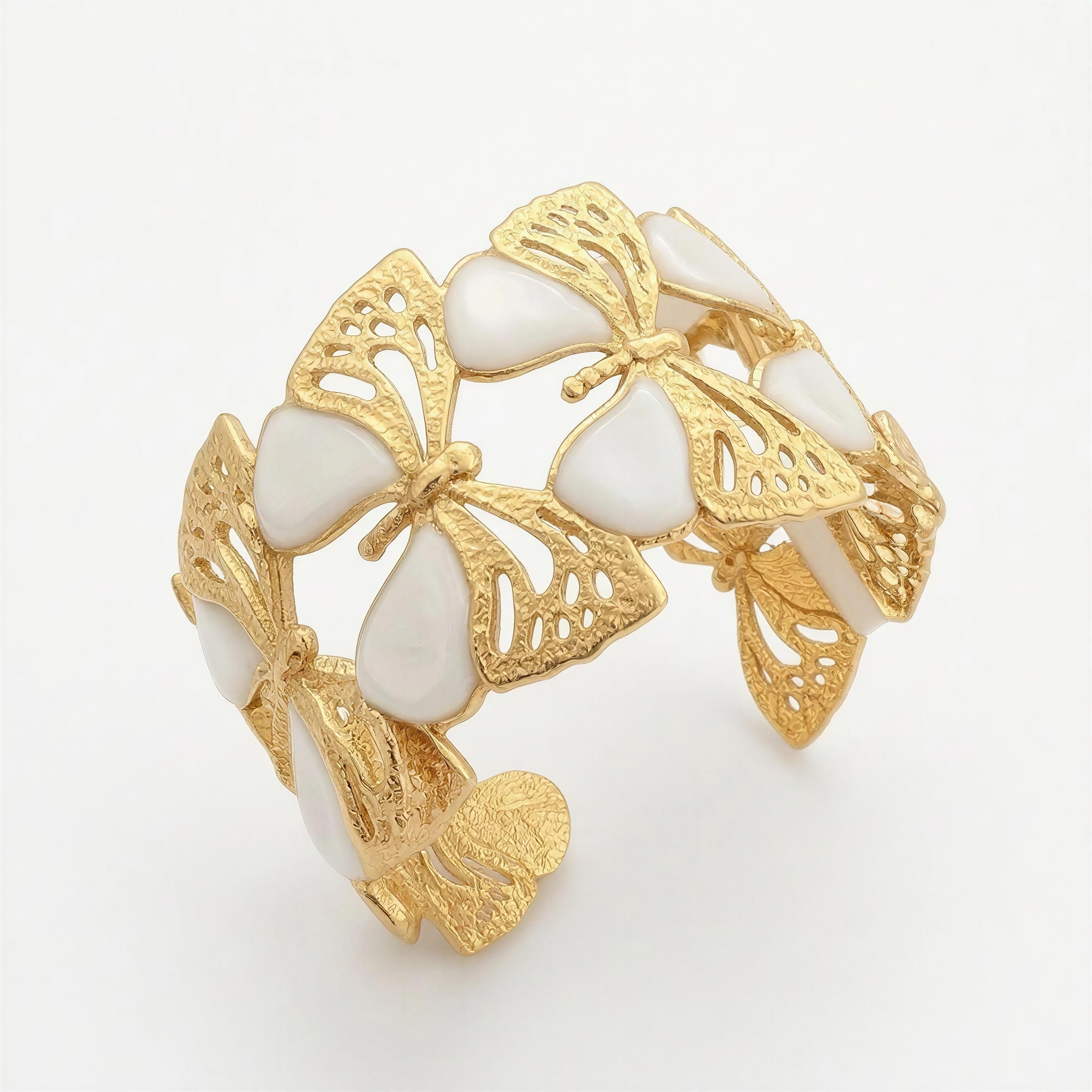 Brazalete mariposa blanco