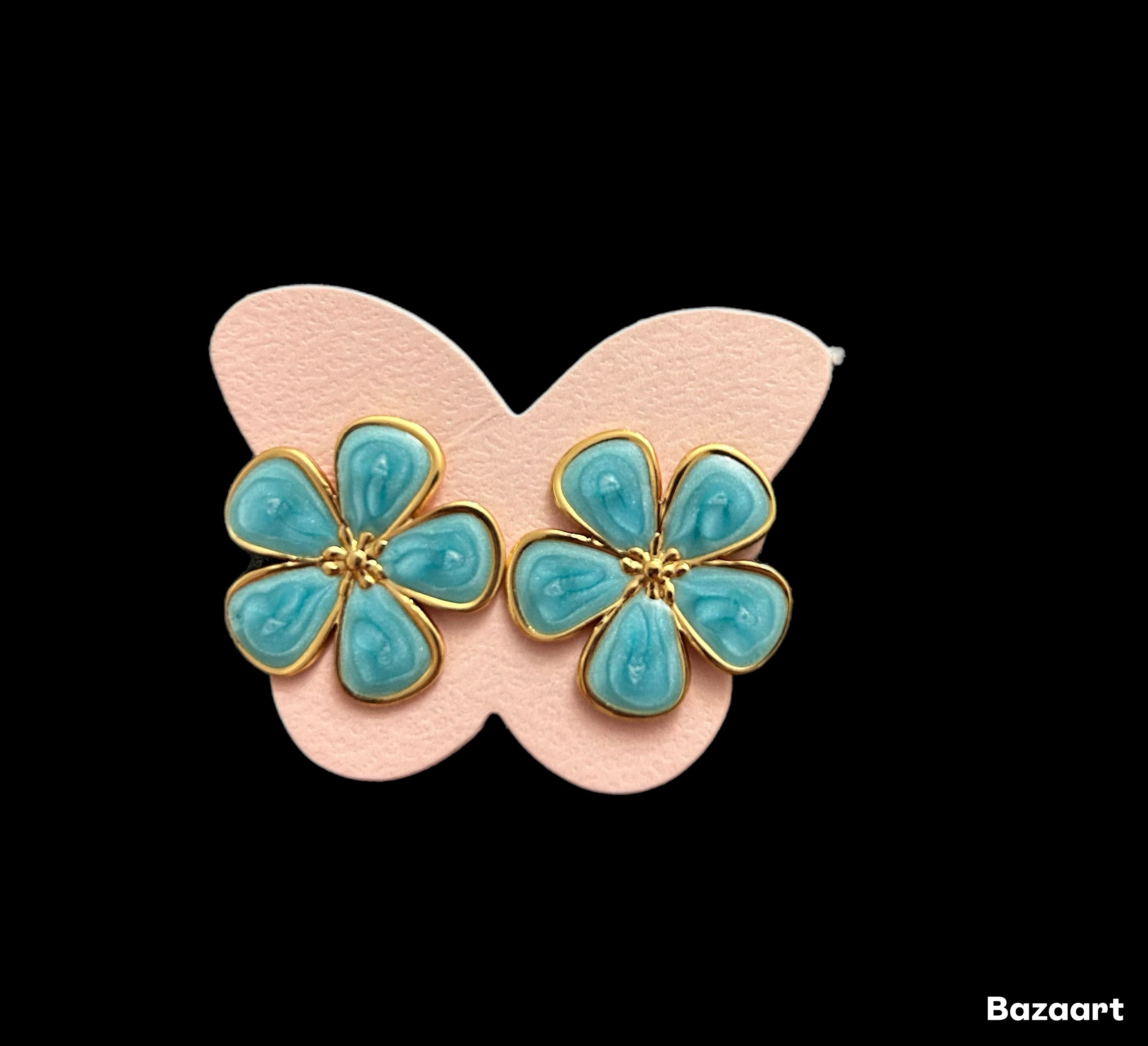 Pendientes flor esmalte