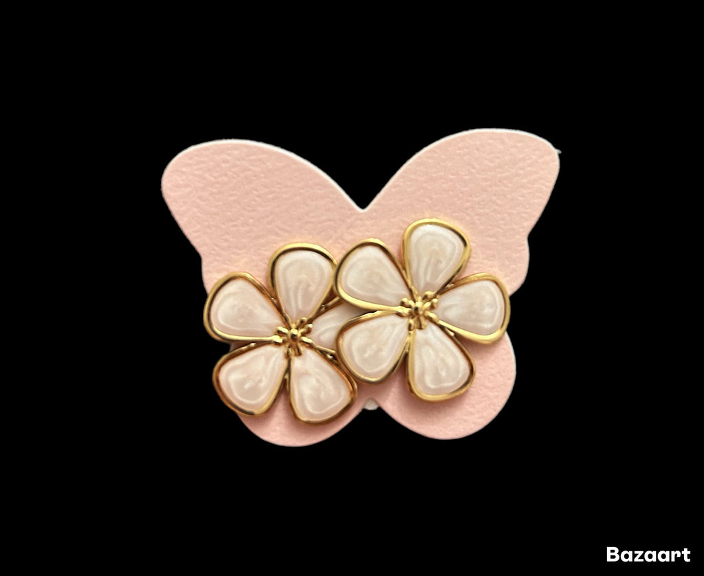 Pendientes flor esmalte