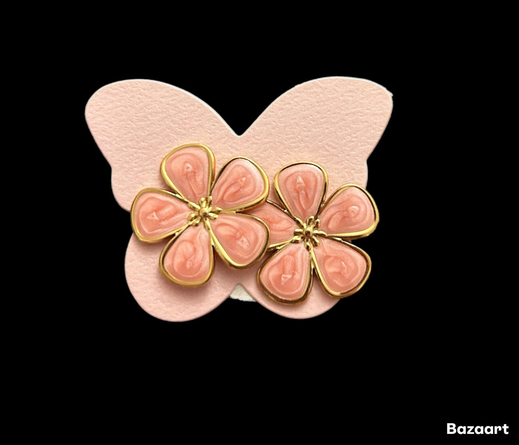 Pendientes flor esmalte