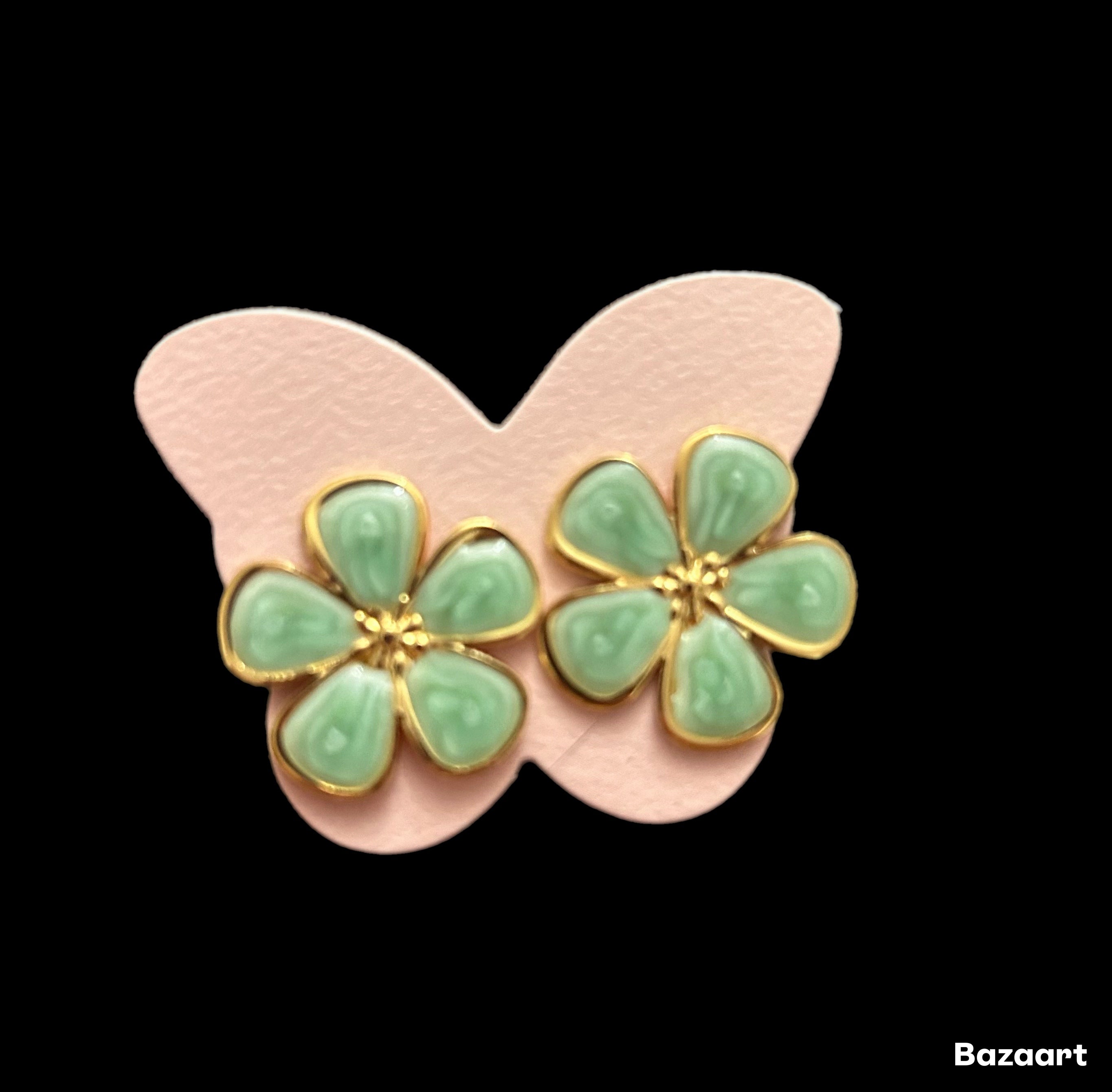 Pendientes flor esmalte