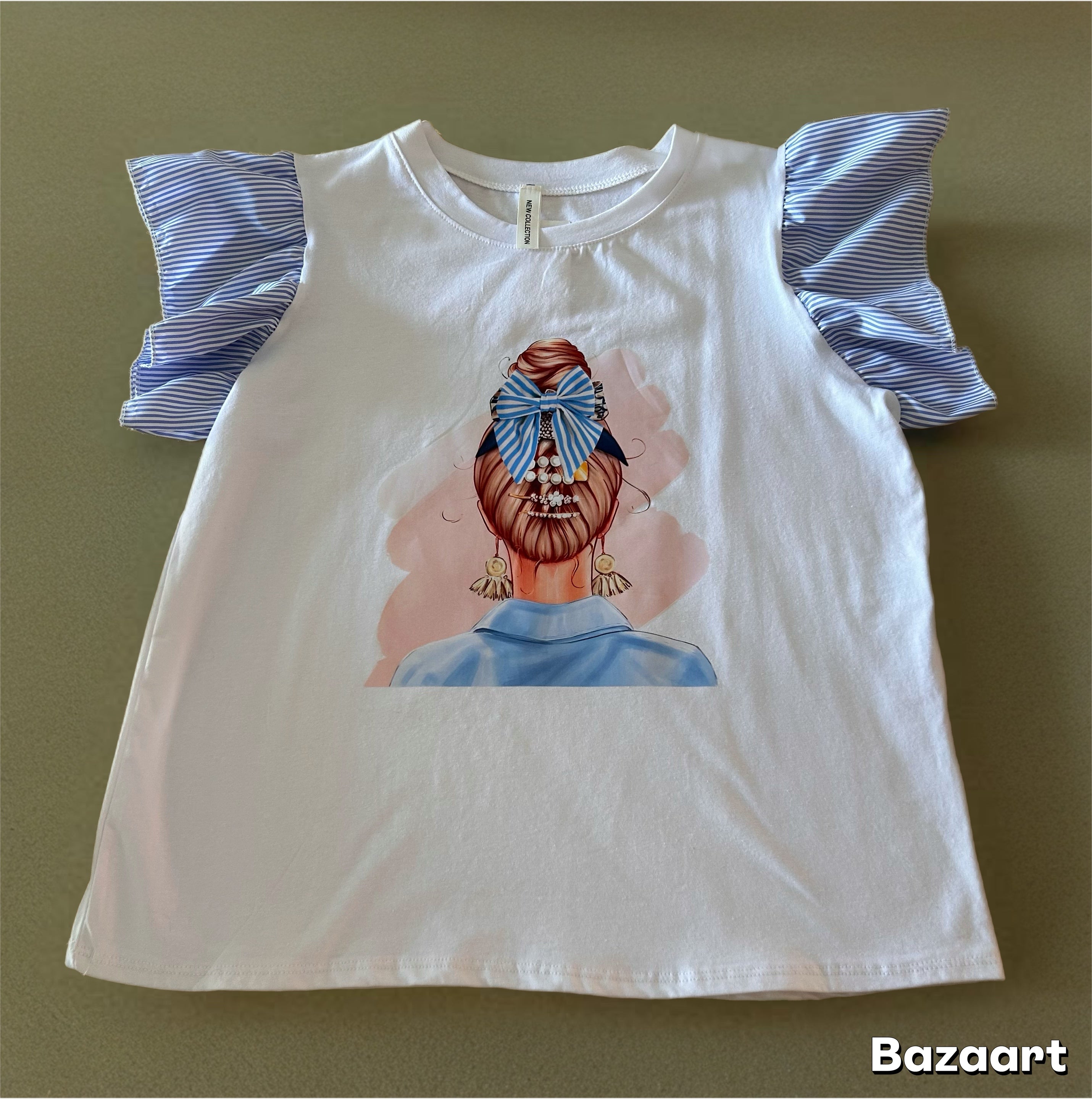 Camiseta lazo azul