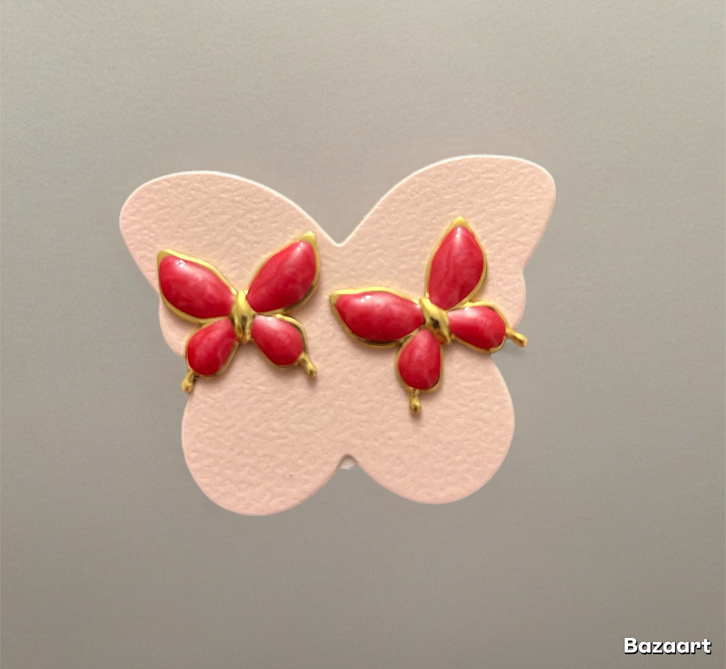Pendientes mariposa esmalte