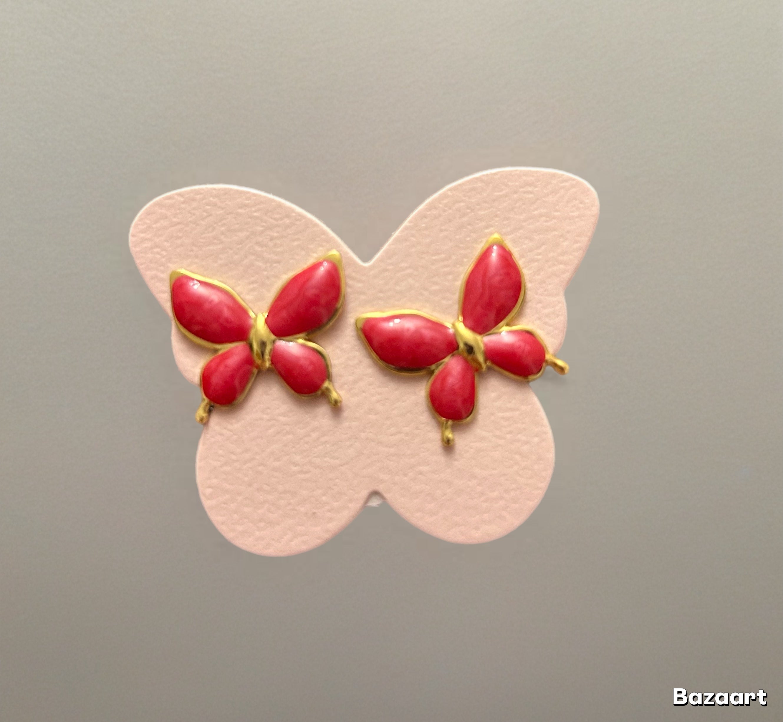 Pendientes mariposa esmalte
