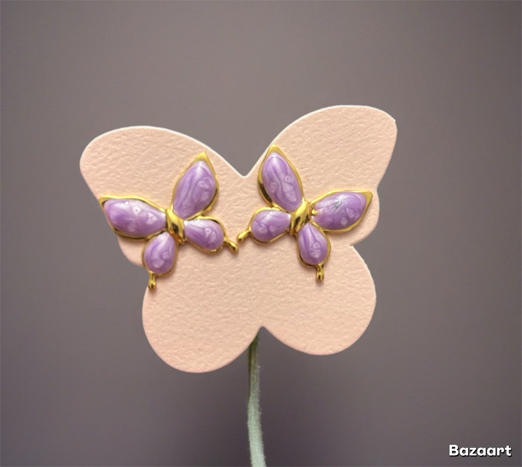 Pendientes mariposa esmalte