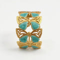 Brazalete mariposa turquesa